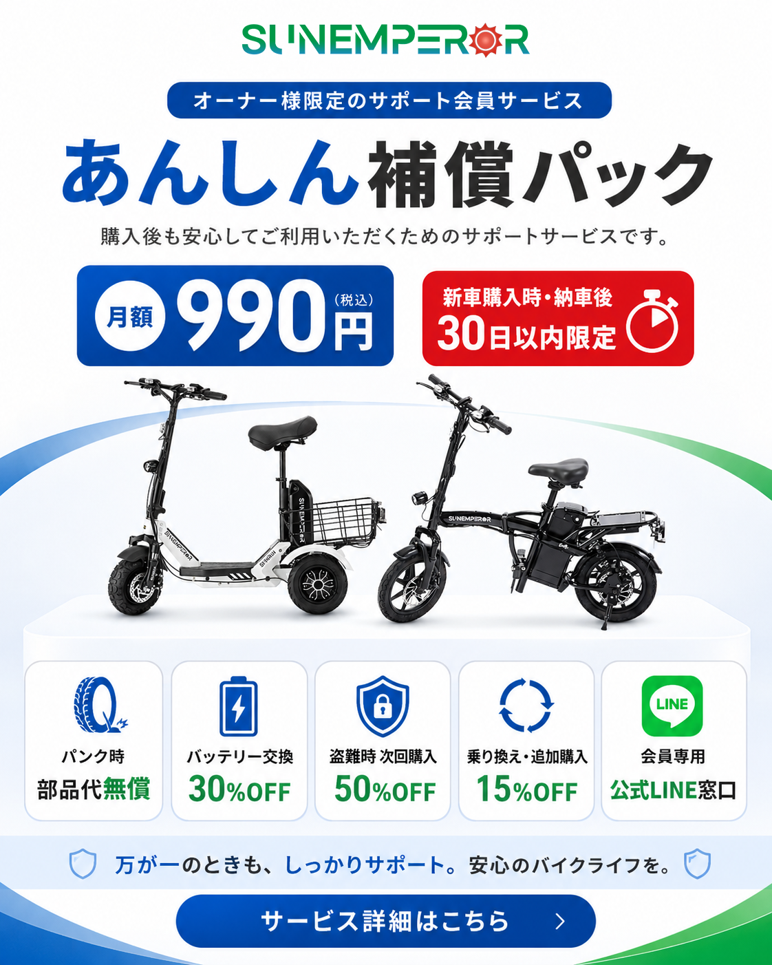 Sun Emperor あんしん補償パック
