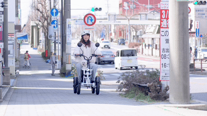LBIRD 歩道モードでの安定した走行